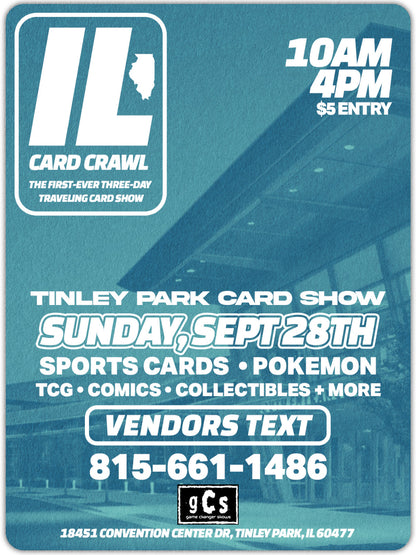 Card Crawl 1 Day Tables (9/28 Tinley Park)