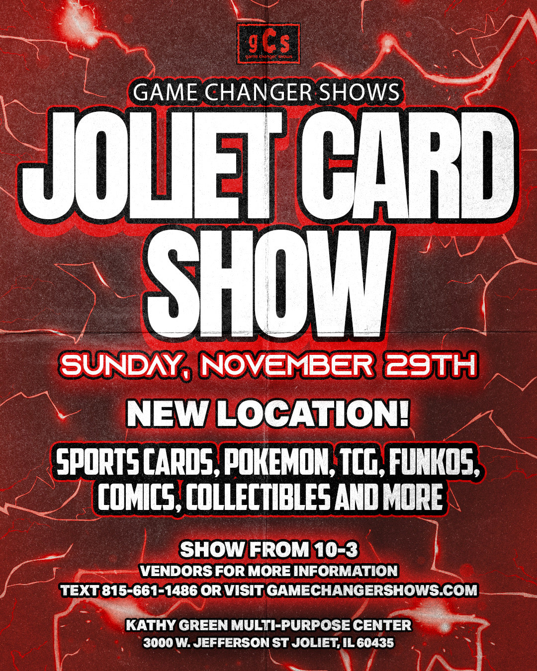 November 29th Joliet Card Show (Kathy Green Multi-Purpose Center in Joliet)
