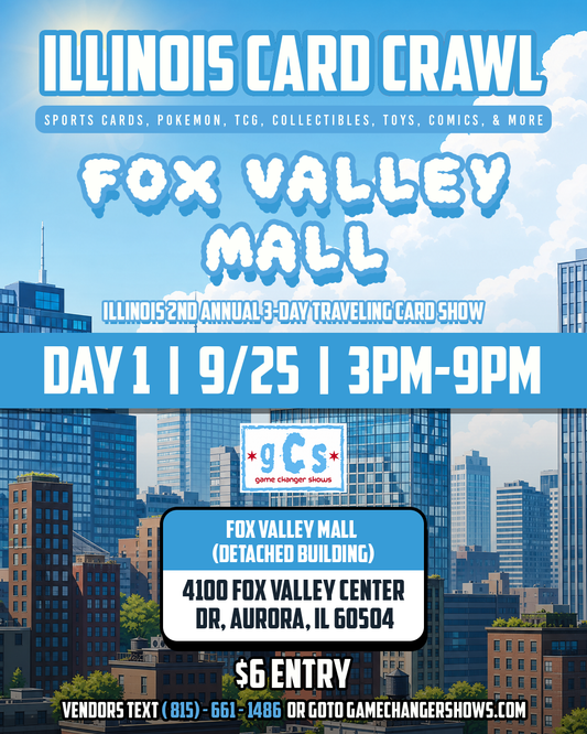 Card Crawl Single Day Friday Fox Valley 9/25