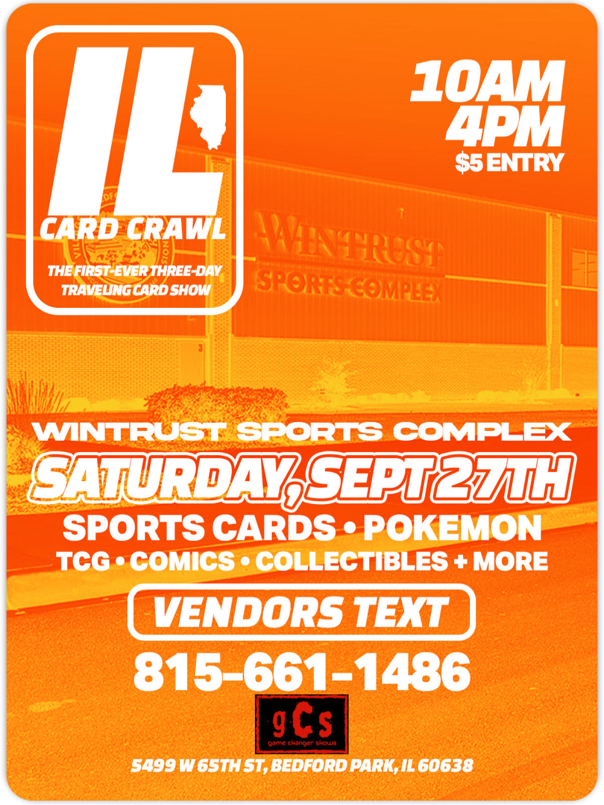 Card Crawl 1 Day Tables (9/27 Bedford Park)